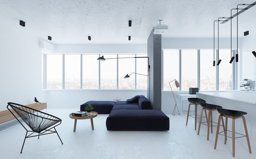 seating area minimalist interior design