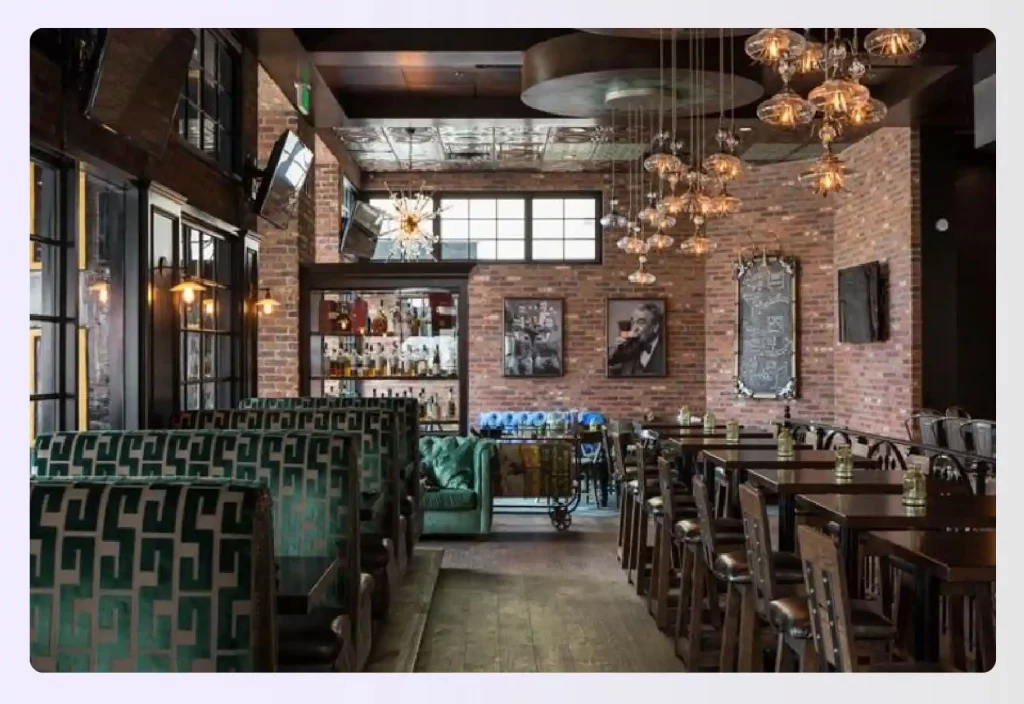 Accent lighting in steampunk style decor