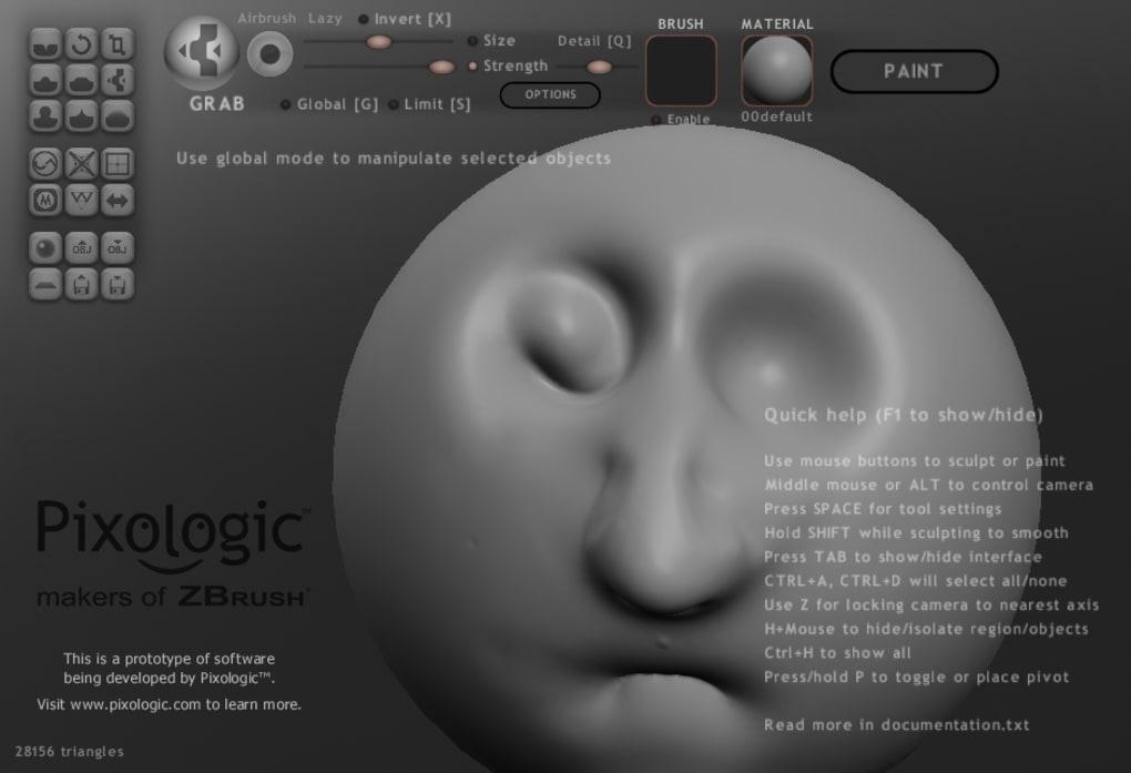 Render of a clay face