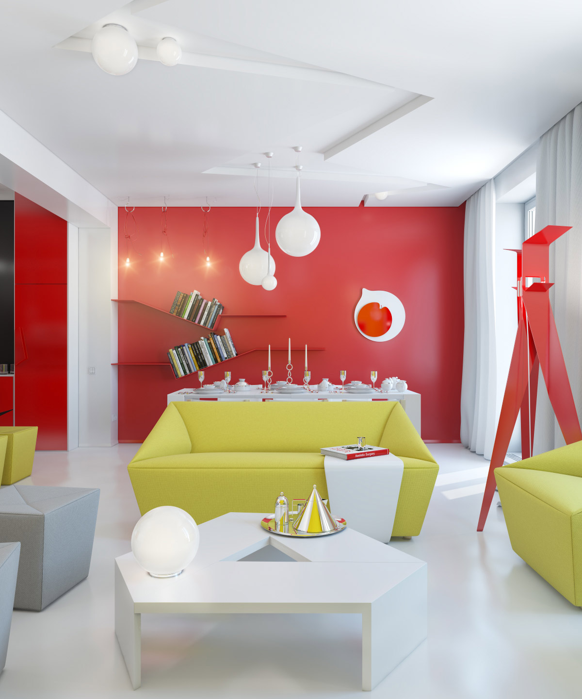 colour decor ideas for studio apartment