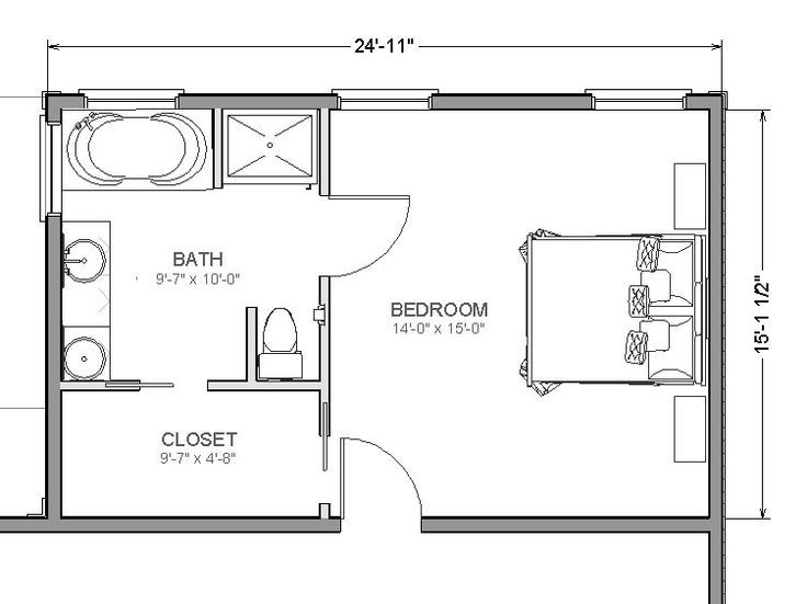 master bedroom size 14x15