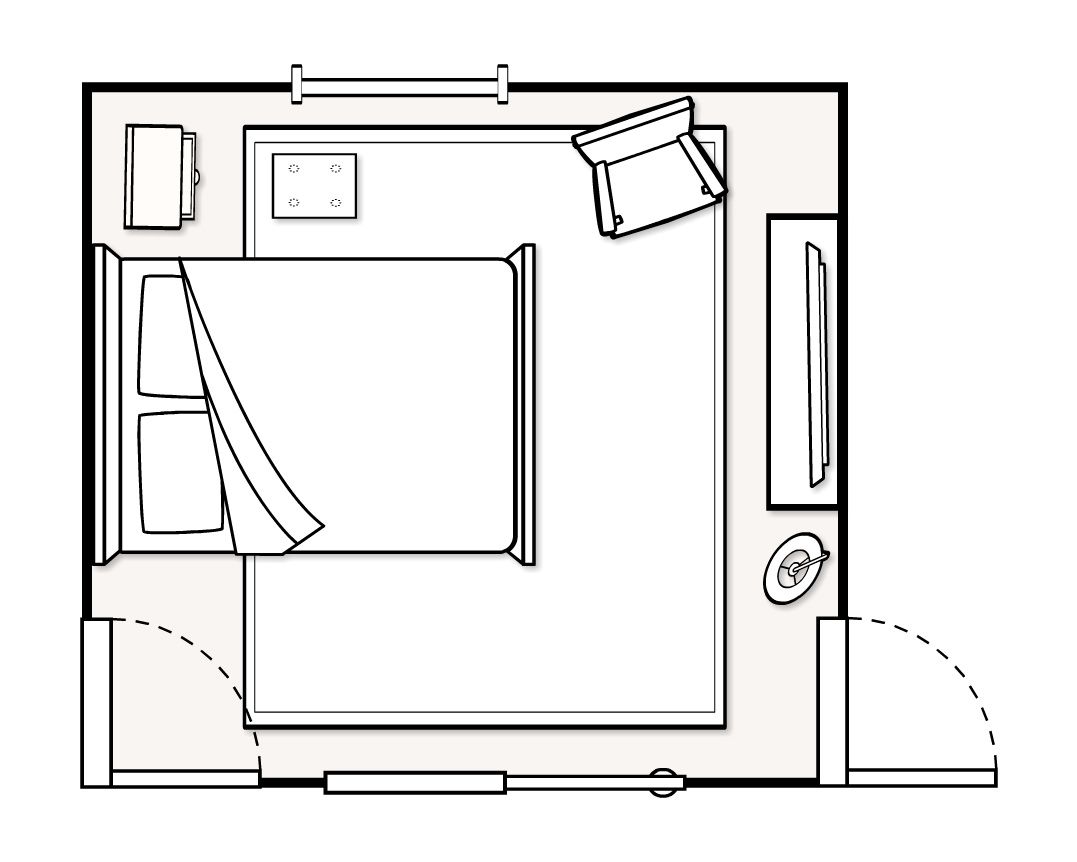 average bedroom size