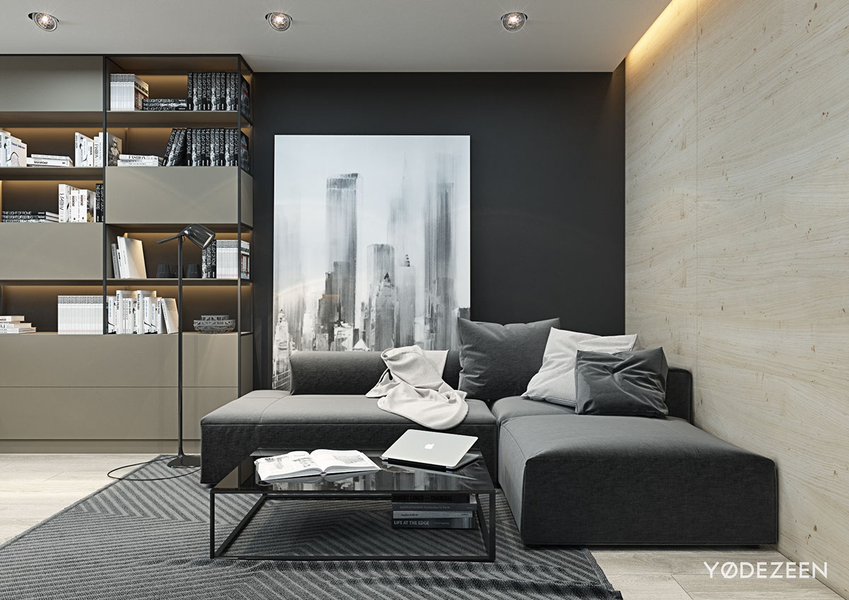 studio apartment design living room