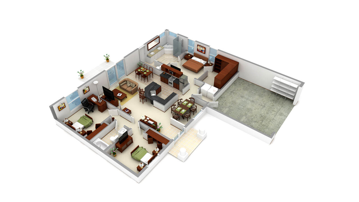6 Best Studio Apartment Layout Ideas And Floor Plan Ideas | Foyr
