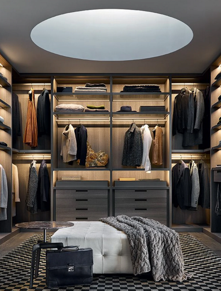 wardrobe design with lights