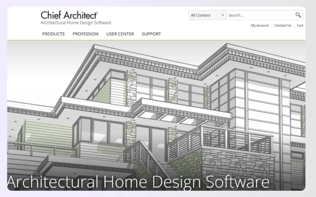 Screenshot of Chief Architect software Screenshot of Chief Architect software