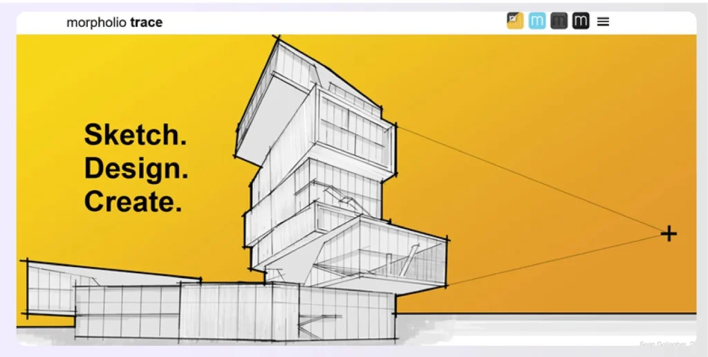 Screenshot of Morpholio web interface Screenshot of Morpholio web interface