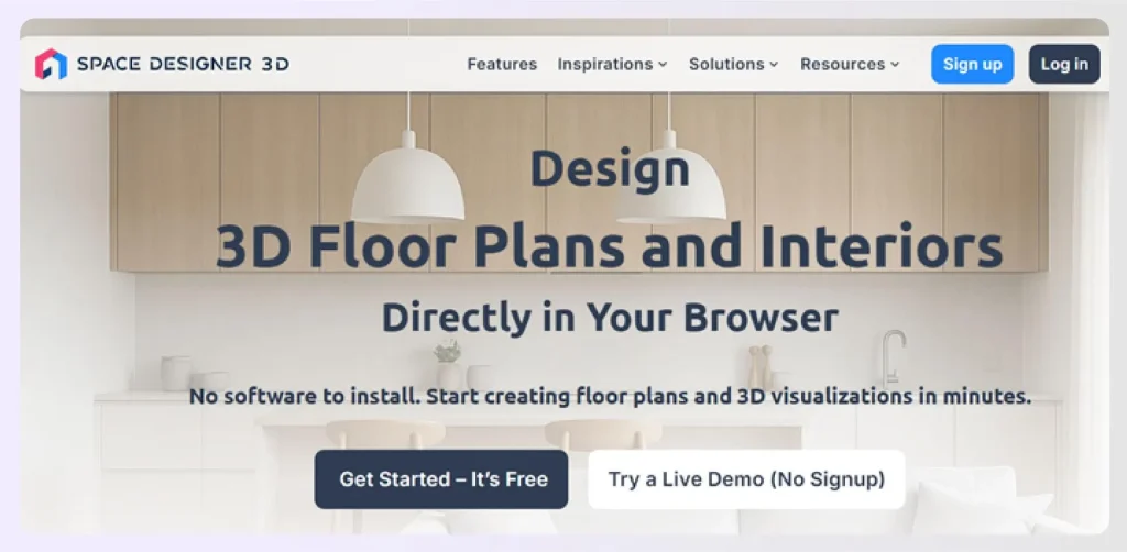 Screenshot of Space Designer 3D floor planning tool Screenshot of Space Designer 3D floor planning tool