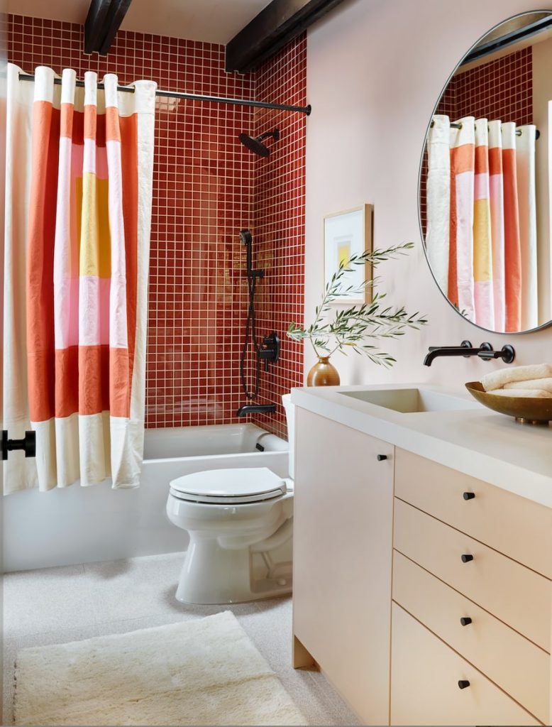 shower curtains for small bathroom design