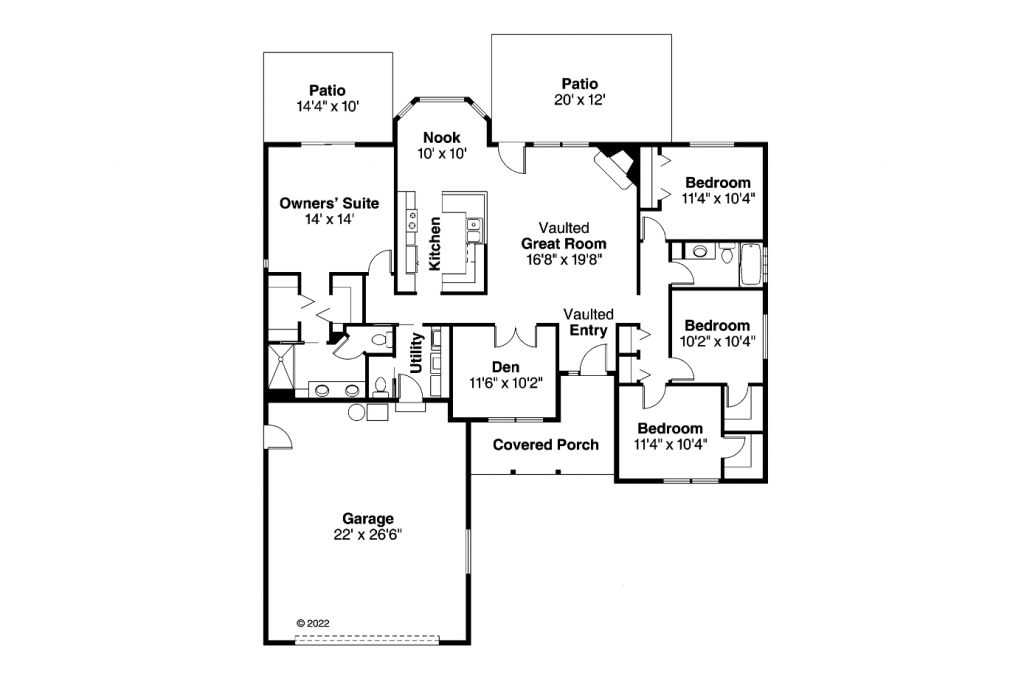 traditional house floor plan