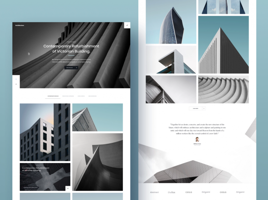 architectural student portfolio samples