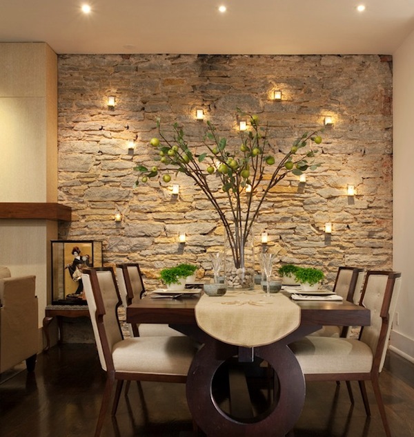 accent walls for modern dining room