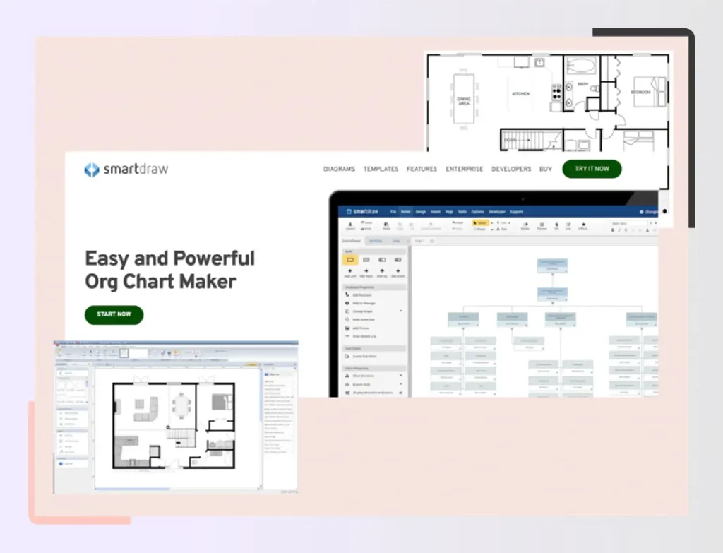 SmartDraw floor plan diagram example