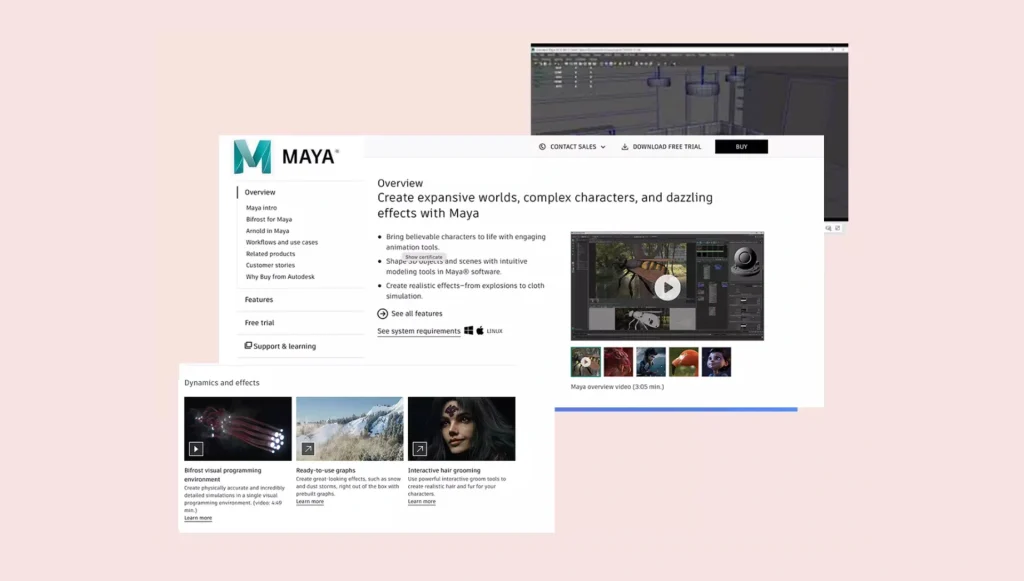 Autodesk Maya is a prominent computer-aided design program