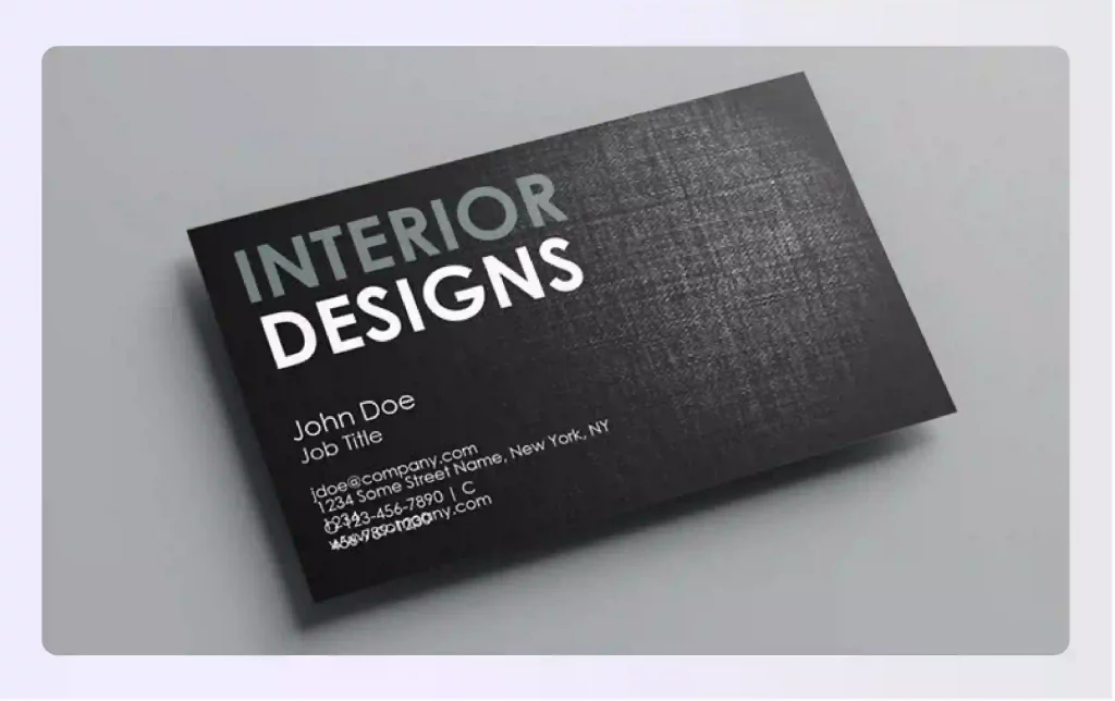 Create professional business cards for your company