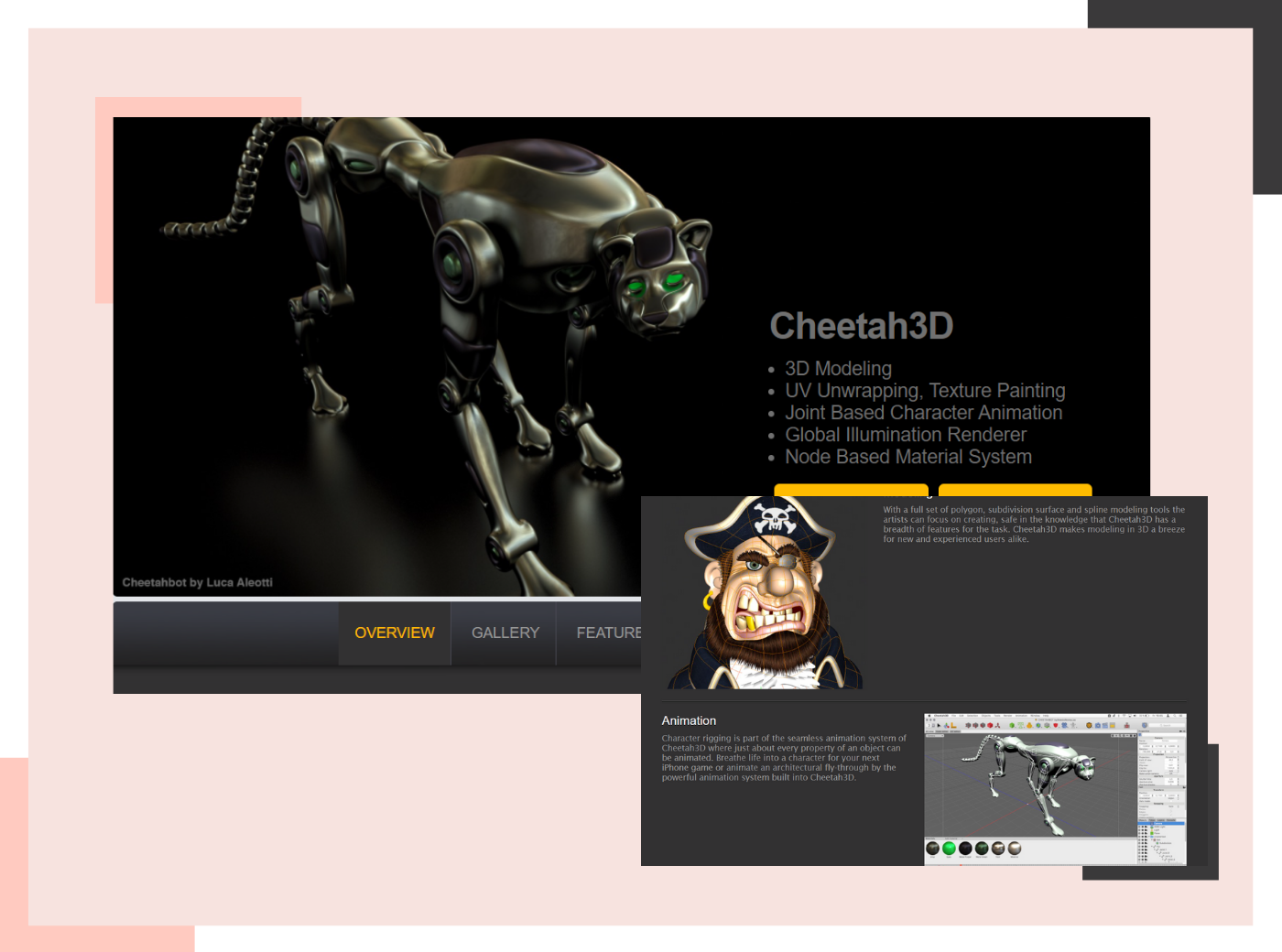 Cheetah 3D rendering software