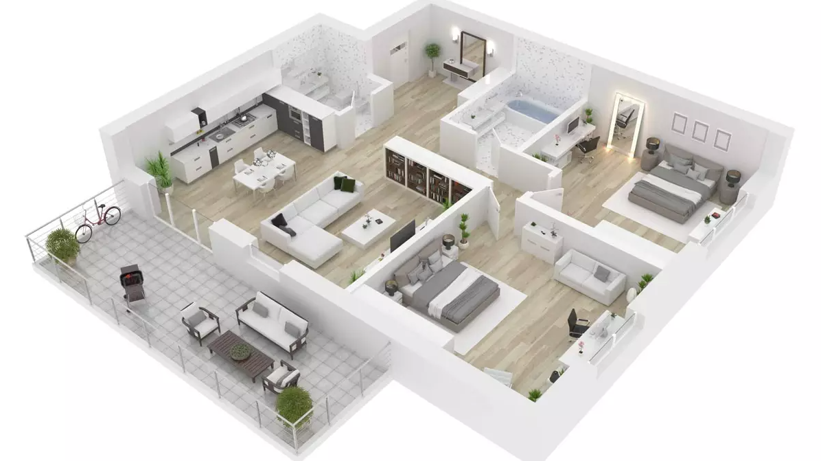 Floorplanner - 3D floor plan made with floorplanner.com