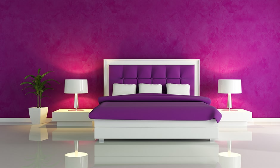 purple color in interior design