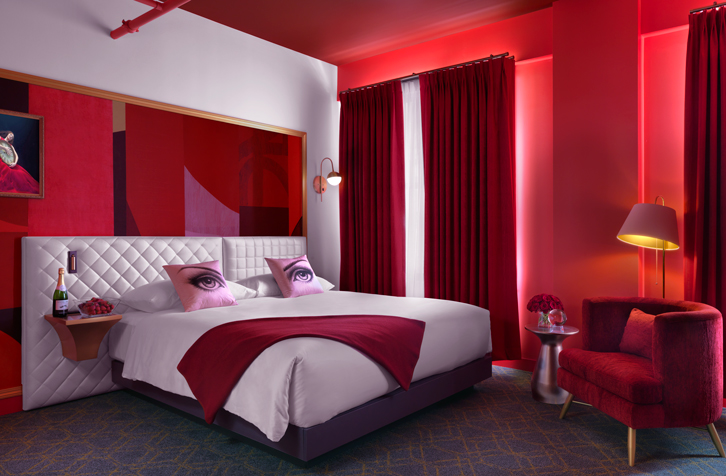 red color in interior design