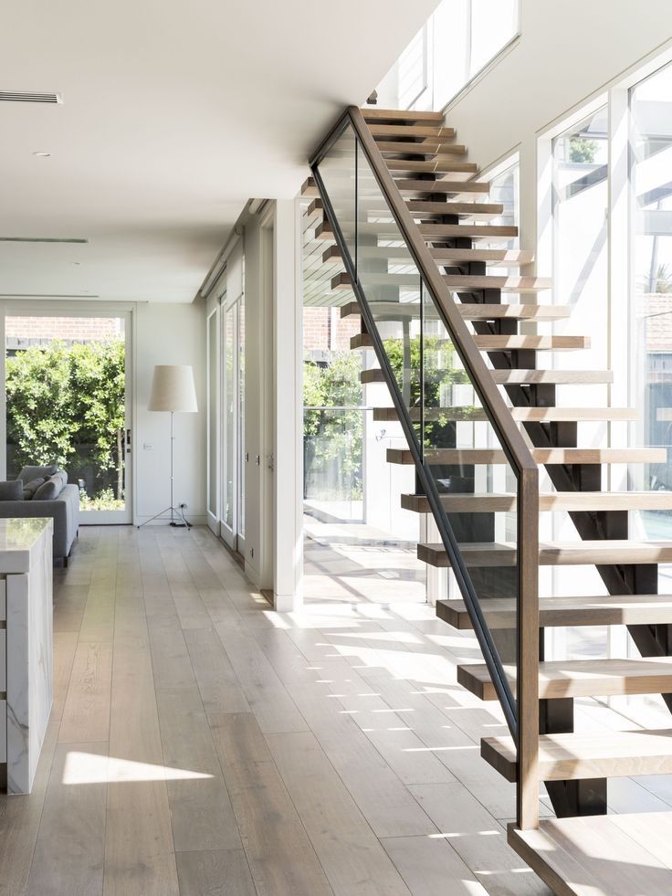 straight staircases in houses