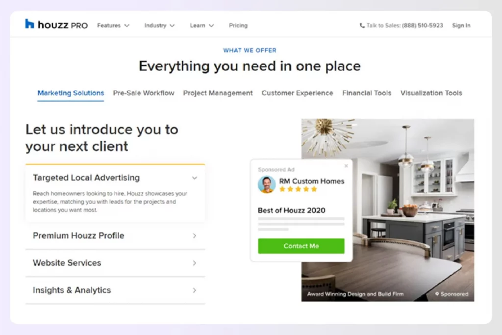 Professional design management software interface