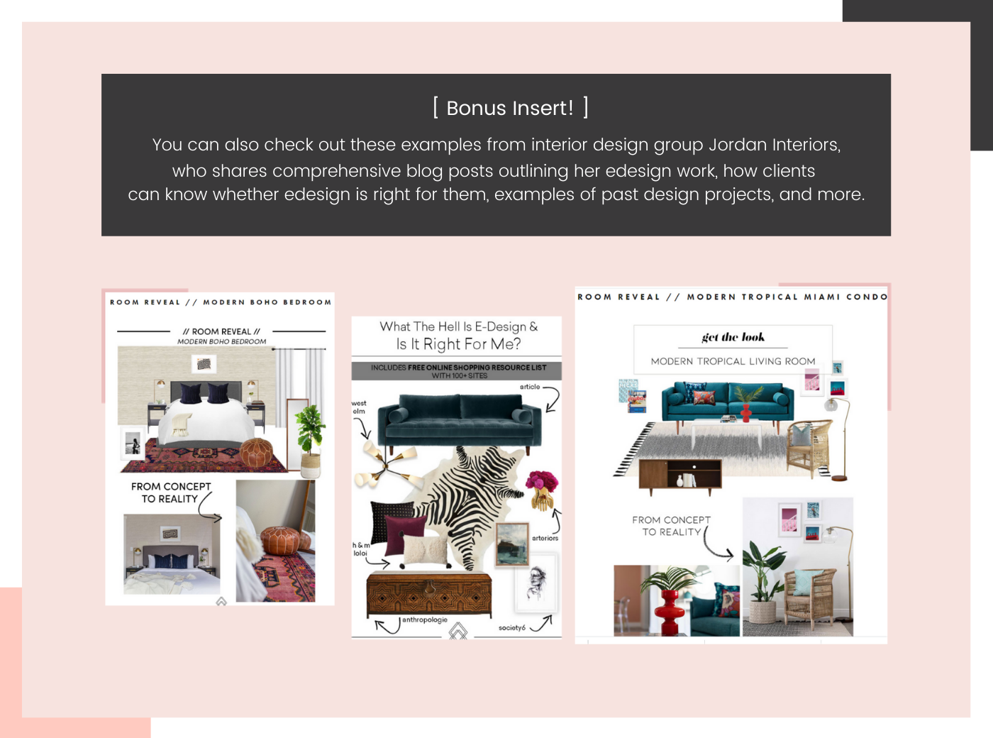 online interior design example