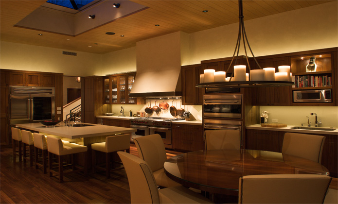 accent lighting for kitchen cabinet