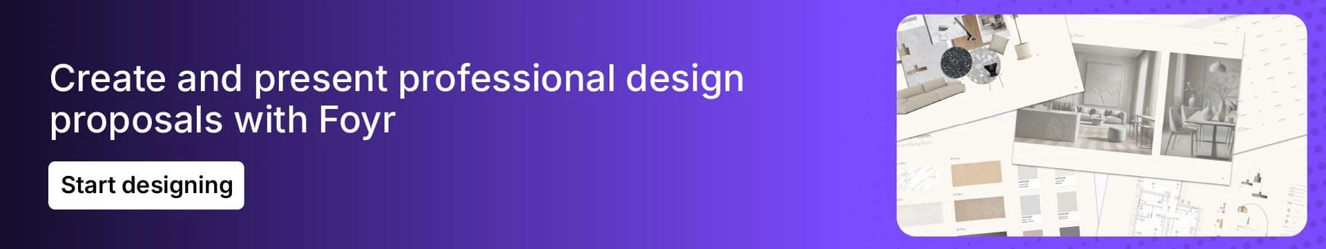 Use Foyr for creating professional design proposals