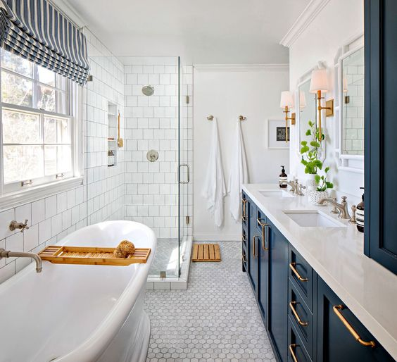 transitional bathroom design