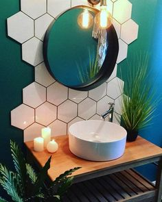 honeycomb-tiled-bathroom-remodeling-ideas