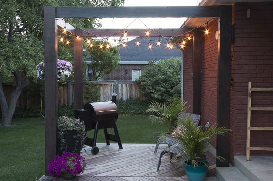 incorporate globe swing lights front porch decorating idea