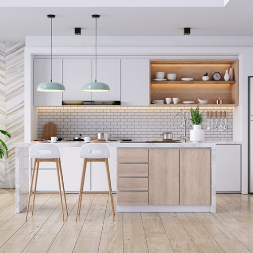 one wall kitchen design