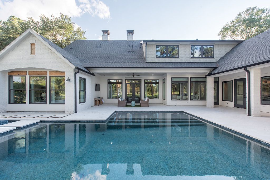 swimming pool and house