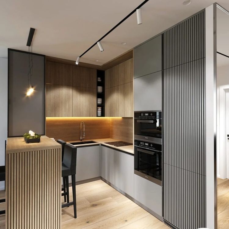 Hollywoodul acoperire de urgență modern small kitchen design ideas ...