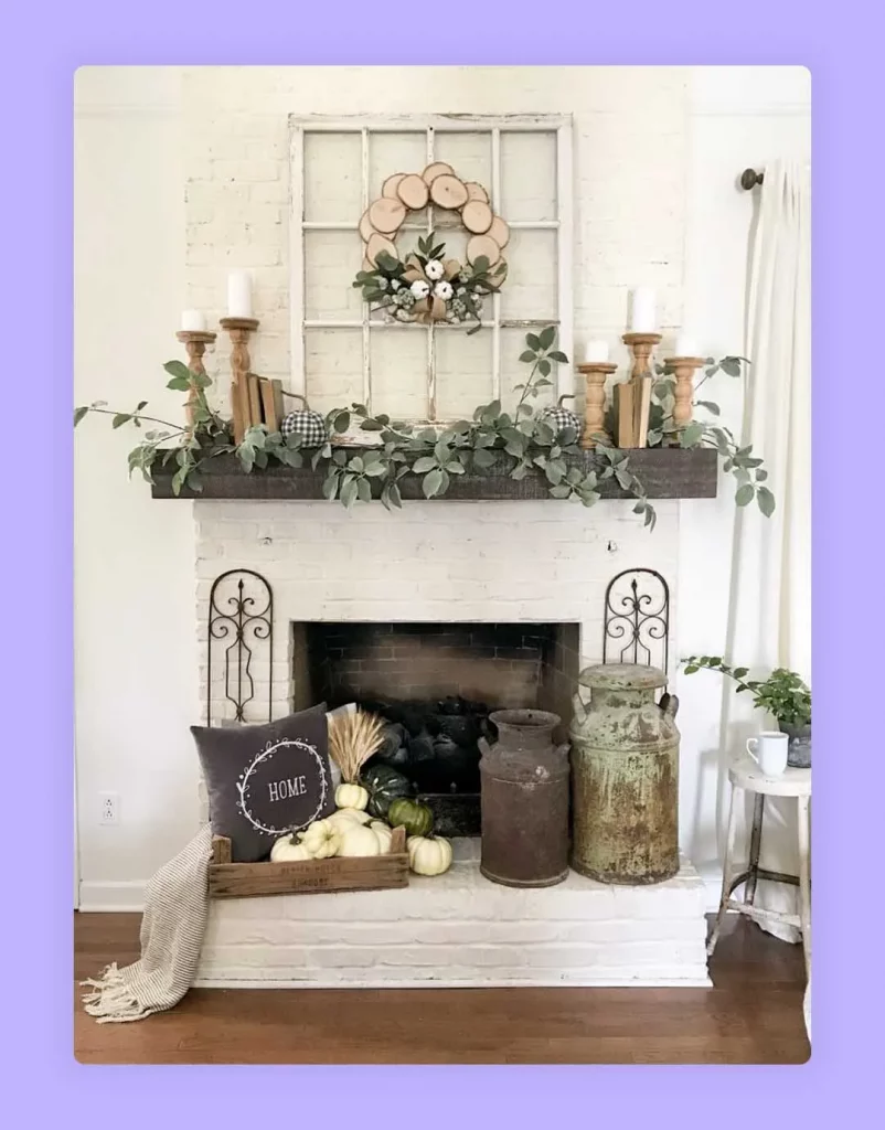 Modern Farmhouse Inspired Mantel Decor Ideas