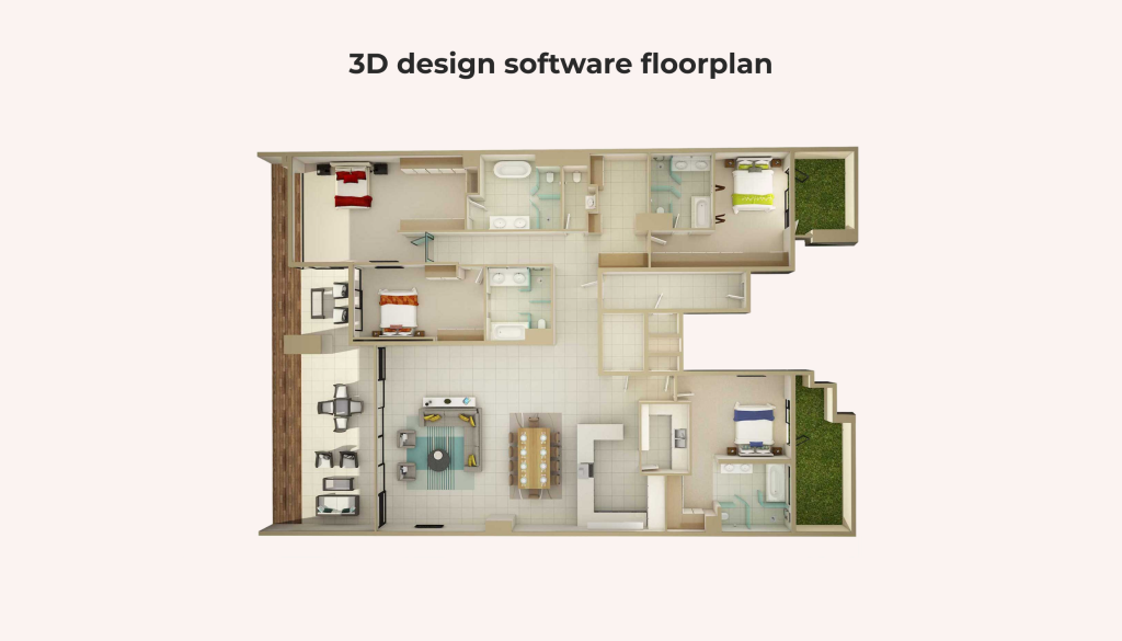 3d design software floor plan