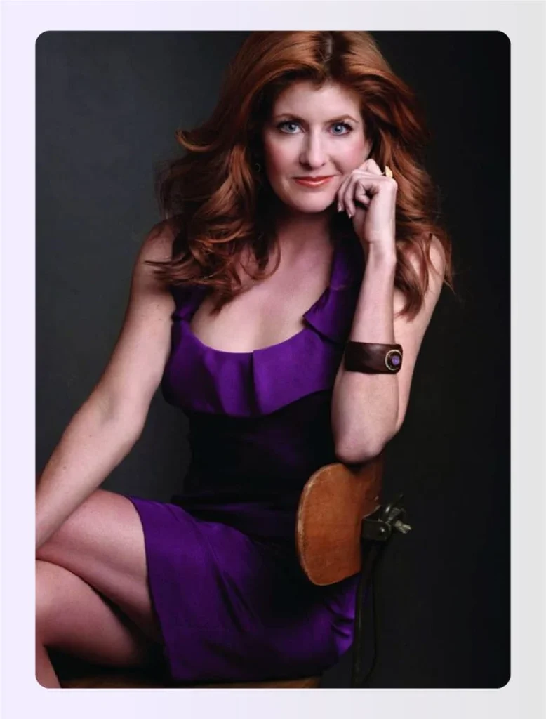 Amy Lau sitting in a purple dressย Amy Lau sitting in a purple dressย