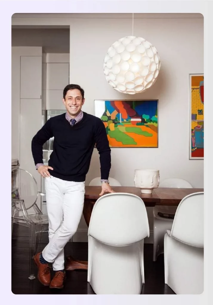 Jonathan Adler in a bright modern dining area