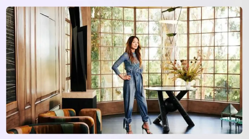 Kelly Wearstler standing in a modern interior