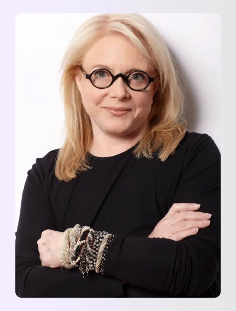 Mary Fisher looking confident with crossed armsย Mary Fisher looking confident with crossed armsย