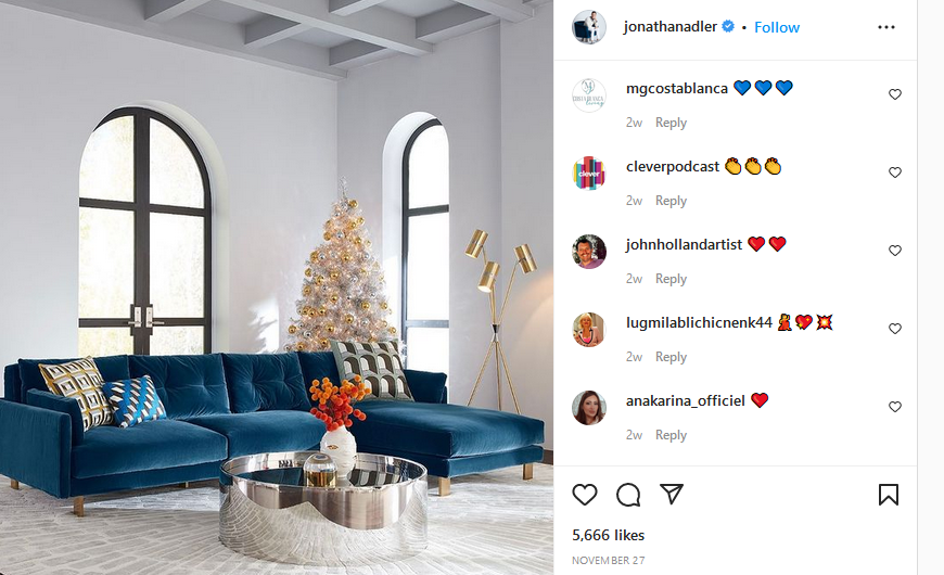 Jonathan Adler - interior designer instagram