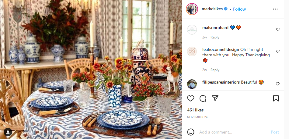 Mark D Sikes Instagram