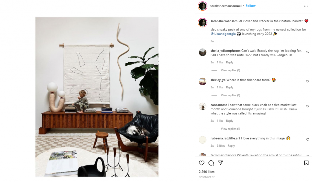 Sarah Sherman Samuel - interior designer instagram