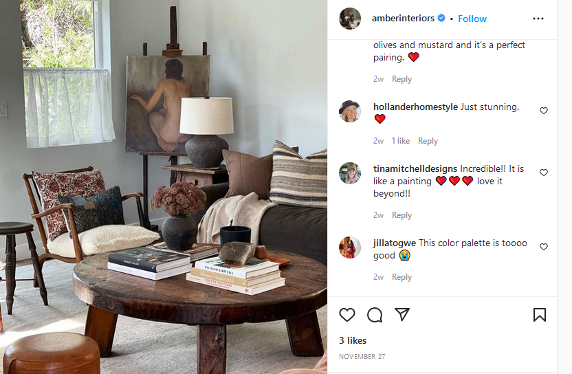 amber lewis - interior designer instagram