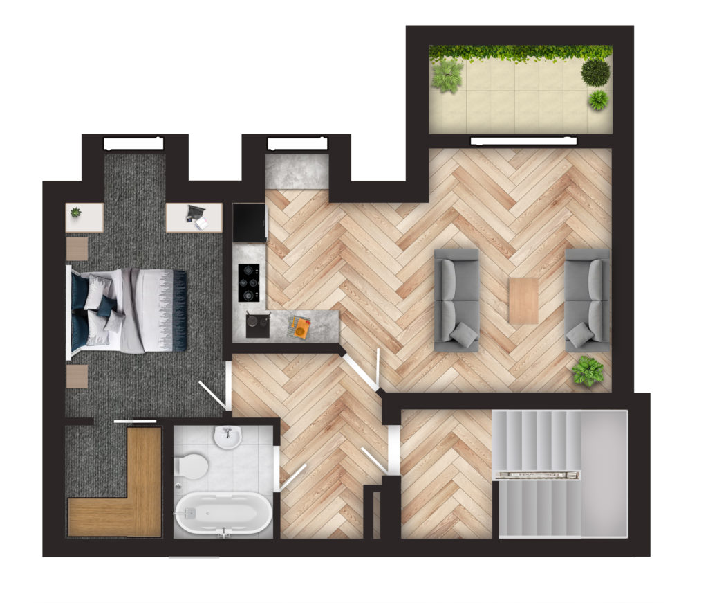 Floorplanner - A 2D floorplan created with floorplanner.com