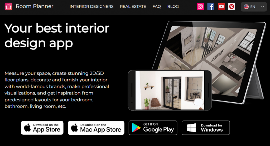 Room Planner  3D Interior Design App