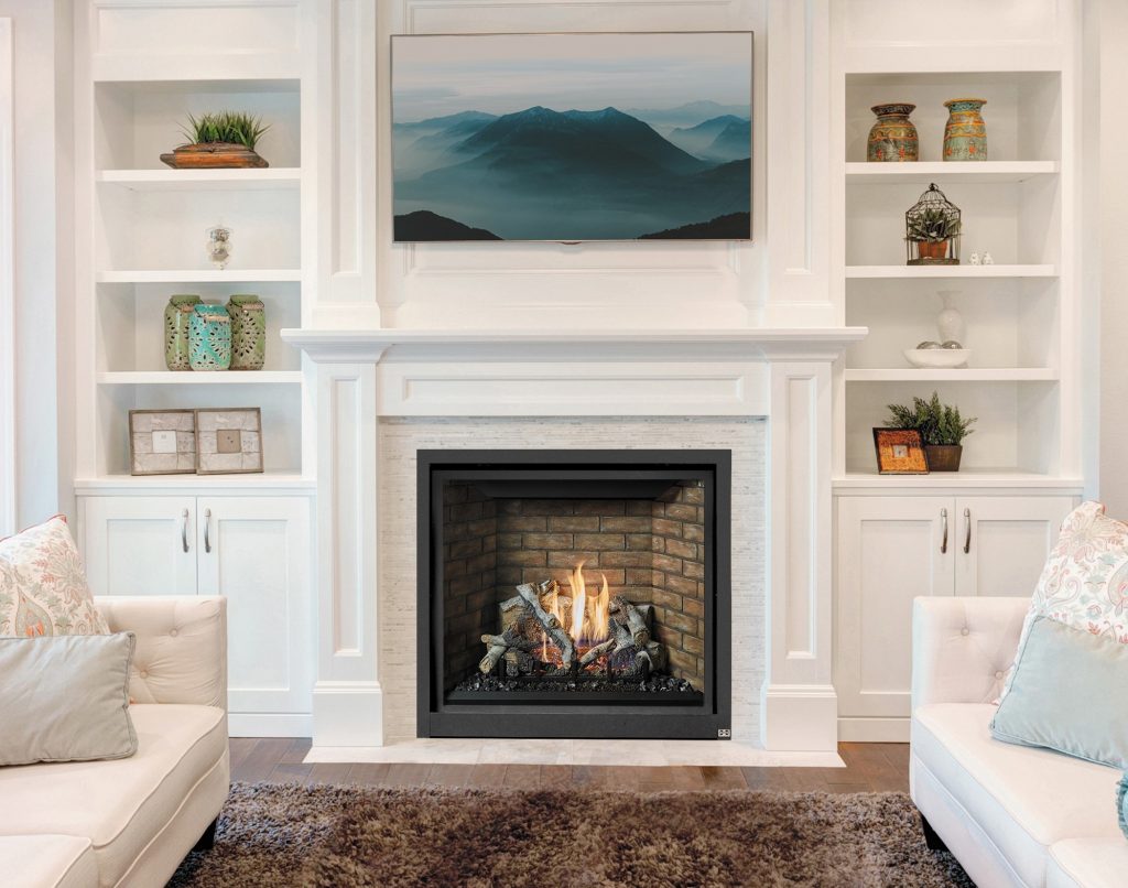 fireplace revamp - winter decorating ideas