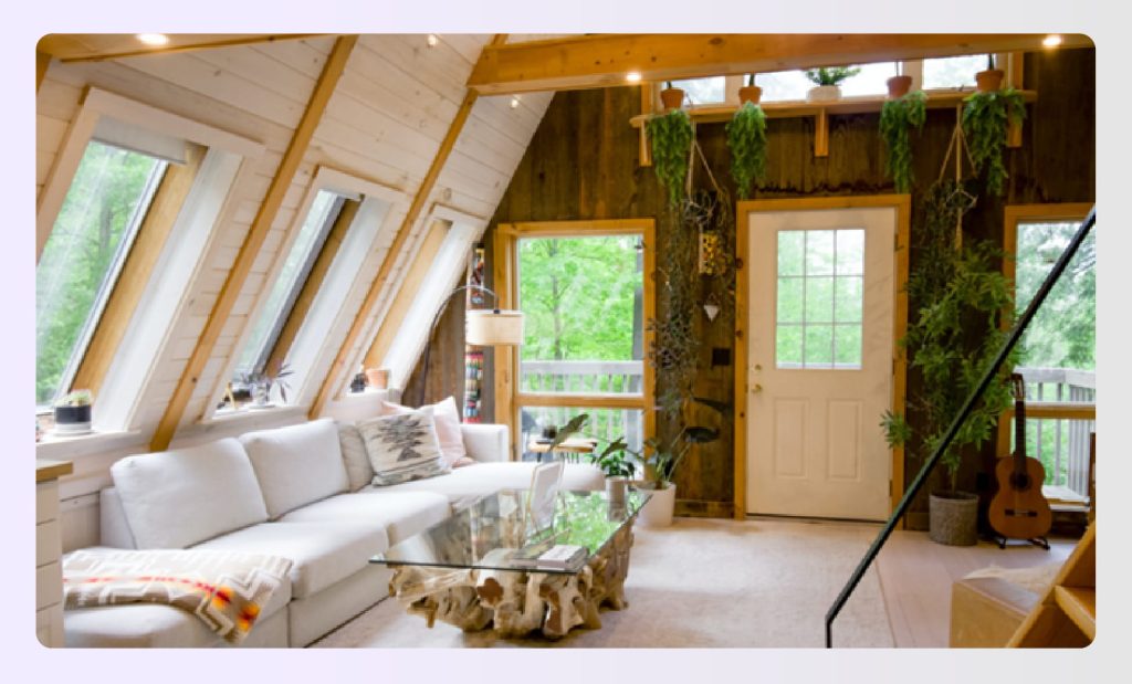 Modern sustainable commercial office interior design layout