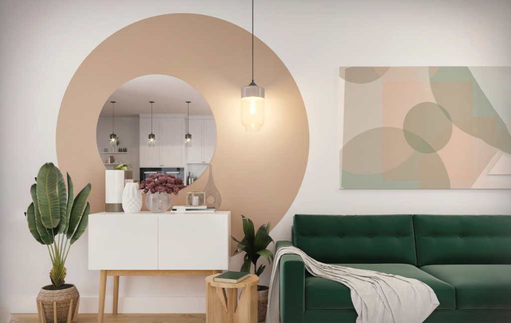 circular line in interior design
