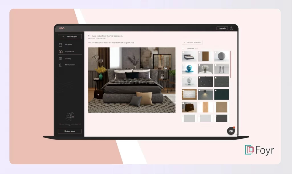 create modern office design in Foyr Neo